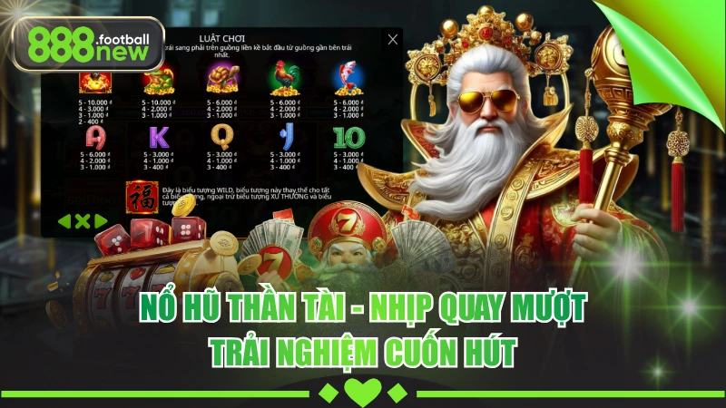 Nổ Hũ Thần Tài - Slot PG Lộc Phát, Dễ Chơi Dễ Trúng 10 Nổ Hũ Thần Tài - Nhịp Quay Mượt, Trải Nghiệm Cuốn Hút